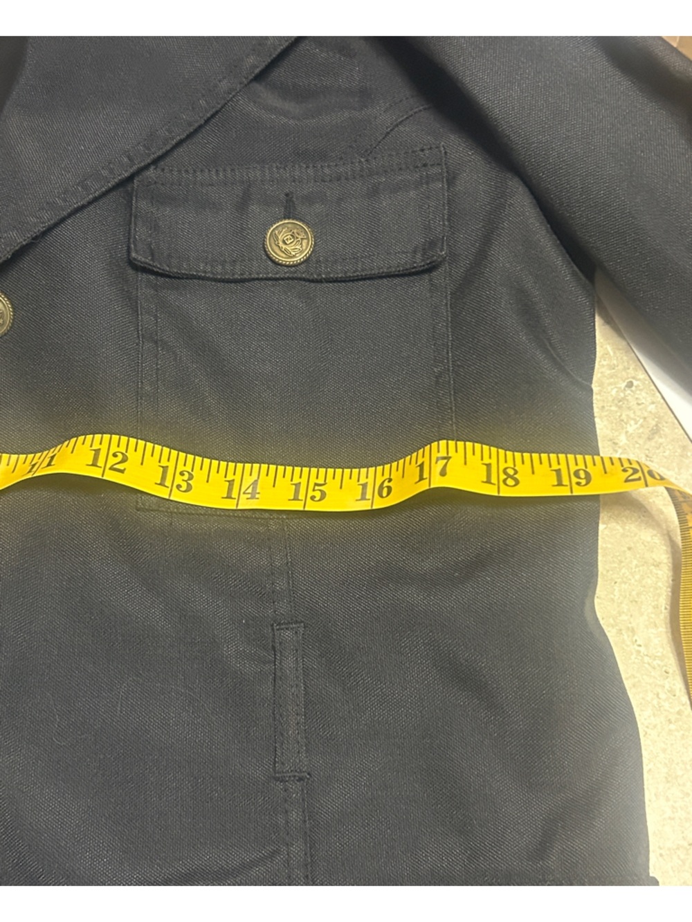 Fendi Navy Button-Front Military jacket - Picture 6 of 10